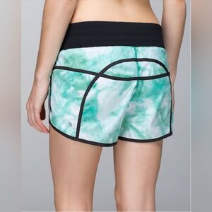 lululemon athletica Green and Black Athletic Shorts